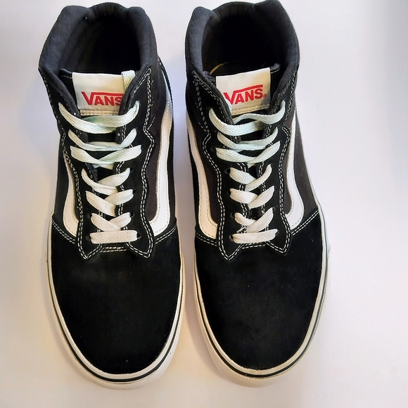 Vans Off The Wall 721454 Sk8 Hi Suede High Top Black Shoes Men's US 8 - Picture 2 of 12